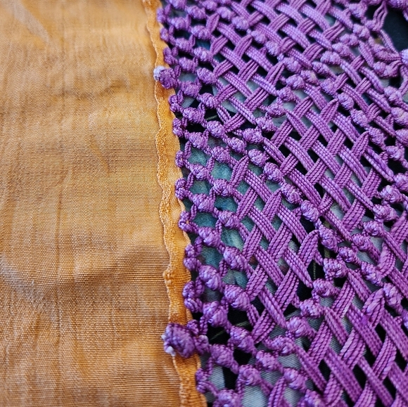 Victorian Silk Embroidered Piano Shawl - Picture 8 of 11